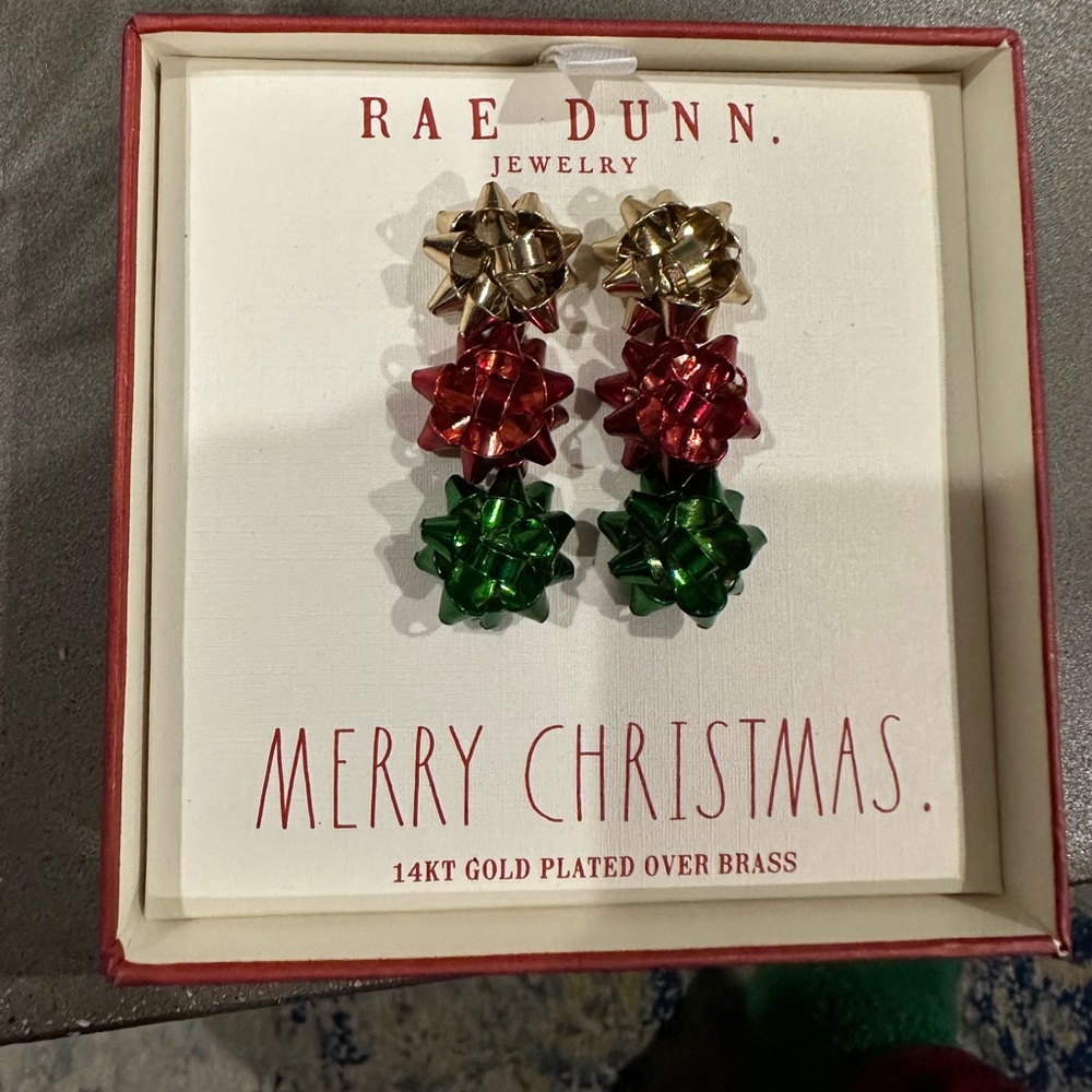 Rae Dunn Christmas earrings